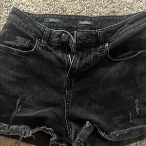 Wild Fable Black Distressed Jean Shorts